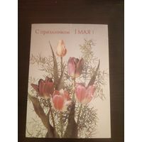 Открытка,1 мая,чистая