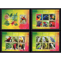 СЕРИЯ Блоков птицы   фауна  MNH