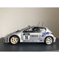 Solido 1/18 Peugeot 206 #16 WRC Tour De Corse Rally 2000