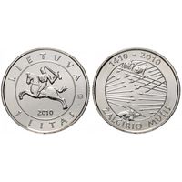 Литва. 1 лит (2010). Грюнвальдская битва