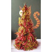 Елочка новогодняя настольная. Высота 26 см. Ёлка мини из мишуры