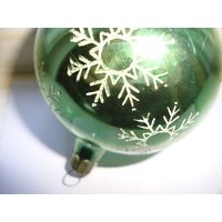 Елочная игрушка шар снежинка СССР