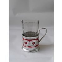 Подстаканник  и стакан СССР