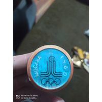 Значок олимпиада 1980 перелив