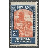Французский Судан. Рыночная торговка. 1921г. Mi#61.