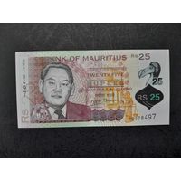 25 рупий 2013 года. Маврикий. Полимер.  Распродажа