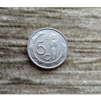 Werty71 НАМИБИЯ 5 ЦЕНТОВ 2007 АЛОЭ