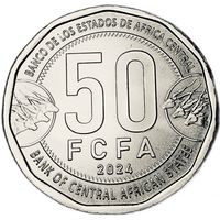 Центральная Африка (BEAC) 50 франков, 2024 UNC