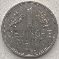 Германия 1 марка 1985 г. F