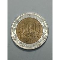Чили 500 песо 2012 года .
