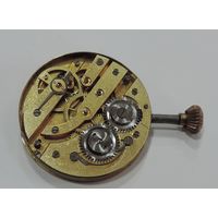 Механизм от карманных часов до 1917 г. Швейцария. Диаметр 3.9 см.