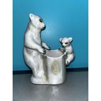 Фарфор карандашница. На досуге.