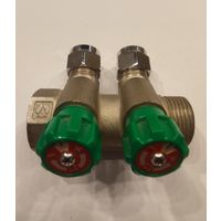 Коллектор 45 градусов 3/4 х 1/2 - 2 выхода MR135N-3/4-2