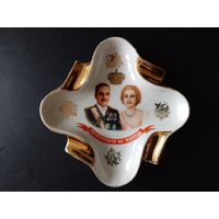 Пепельница Лимож Limoges Франция Kнязь Монако Ренье III