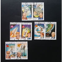 Оман. Дофар 1972 г. Космос, полная серия из 8 марок #0063-K1P7
