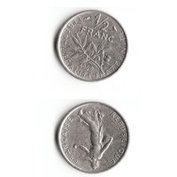 1/2 франка Франция 1969 год