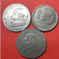Мексика 3 монеты