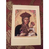 Открытка с Ченстоховской иконой Божией Матери