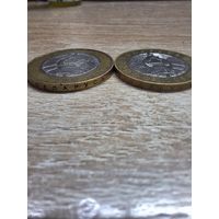Республика Беларусь (РБ). 2 рубля 2009 года. Брак. Перевернутая надпись на гурте