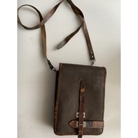 Планшет советского офицера из комбинированной кожи обр.1952. Боковые стороны и все ремни из натур .кожи-верх-низ-мягкий кож.зам.