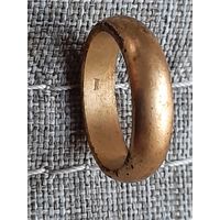 Кольцо обручальное позолота Au, винтаж, бижутерия.