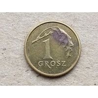 Польша 1 грош, 2007г. (U-обм)