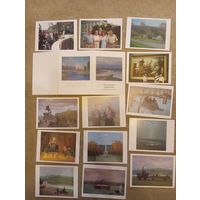 Набор открыток с картинами Курзанов Александр Михайлович,13 шт