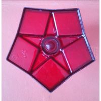 Карандашница или подставка для специй Красная Звезда (агитация, пятиугольник, пентагон должен быть разрушен). Z