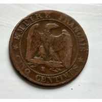 Франция 5 сантимов, 1862 "K" - Бордо 2-8-4