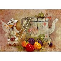 Открытка чистая 10х15 см. Художница Екатерина Бабок