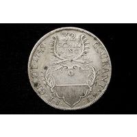 2/3 талера 1749 г. Любек (Германия), Фридрих Вильгельм. Кабинетная патина!