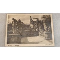Старинная открытка Дрезден Цвингер Германия Дворец Скульптура Архитектура WW Чистая