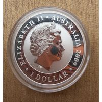 1 доллар 2009 г.   Елизавета 2.  КОАЛА.  СЕРЕБРО. 999 пробы   УНЦИЯ.