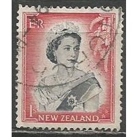 Новая Зеландия. Королева Елизавета II. 1954г. Mi#341.
