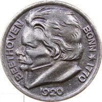 РАСПРОДАЖА!!! - ГЕРМАНИЯ БОНН 10 пфеннигов 1920 год