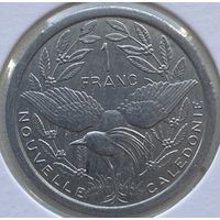 Новая Каледония 1 франк 2007 г. В холдере
