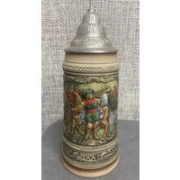 Литровая пивная кружка Alt-Grenzau 1994 год. Германия 27 х 12 см