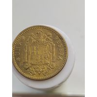 1 песета Испания 1953 года в звезде 1956? лот 45