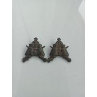 Редкие петличные эмблемы "Конной разведки РККА" образца 1936 года.