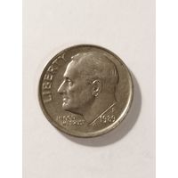 США 1 дайм 1989 Р