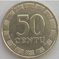 Литва 50 центов 1998 г.
