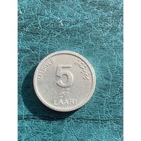 Мальдивы 5 лари 2012