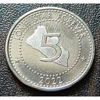 Либерия 5 долларов, 2022    ( 1-1-8 )