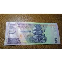 Зимбабве 5 долларов 2019