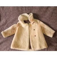 Шуба детская цигейка СССР