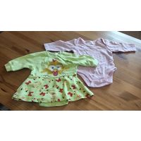 Боди и платье-боди на 0-3 месяца за 8,00