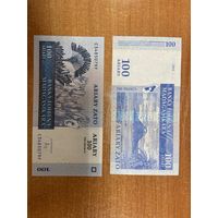 100 ариари Мадагаскар 2004 г. UNC -2 (2)
