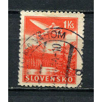 Словакия - 1939/1944 - Авиация 1Ks - [Mi.50X] - 1 марка. Гашеная.  (LOT Gu11)-T3P53