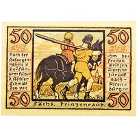 РАСПРОДАЖА!!! - ГЕРМАНИЯ АЛЬТЕНБУРГ (ТЮРИНГИЯ) 50 пфеннигов 1921 год "третий сюжет" - BU!