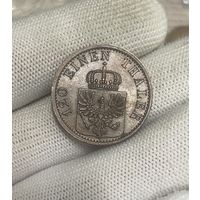3 пфеннинга 1871 C яркий UNC , видео, редкая монета в таком качестве! много лотов!